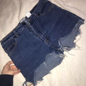 Distressed Jean Shorts